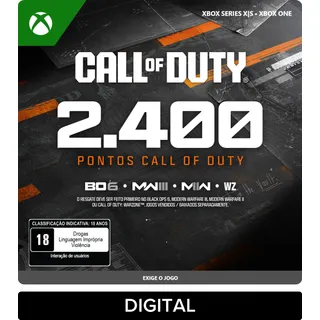 Pontos Call Of DutyÂź - 2.400 Gift Card (digital) Pontos Call Of DutyÂź - 2.400 Gift Card (digital)