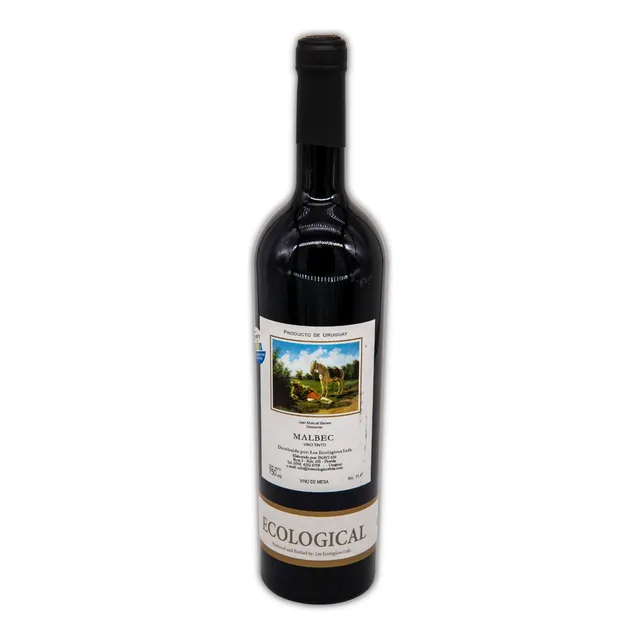 Vino Los Ecológicos Malbec. Sello Adu- Diabetes