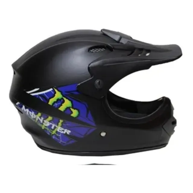 Casco Tipo Cross Para Niño Económico Con Gafas