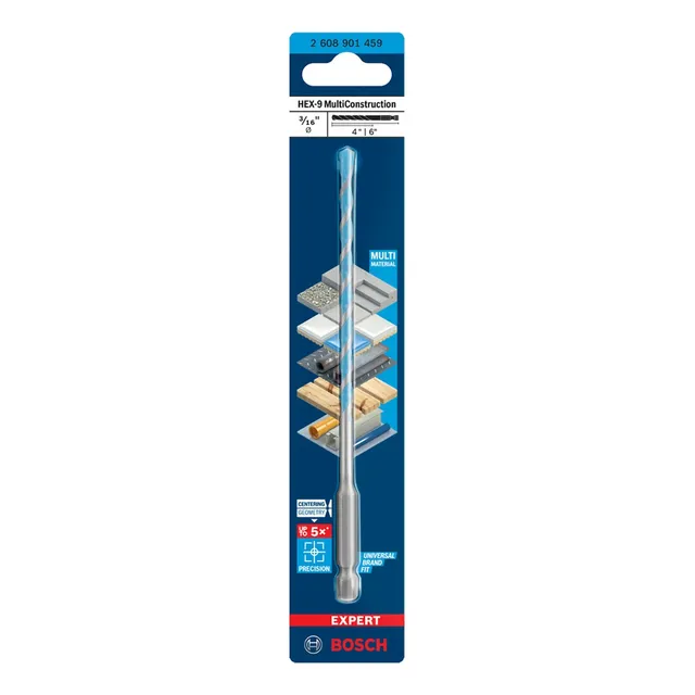 Broca Bosch Expert Hex-9 multiconstruction Ø3/16x4x6