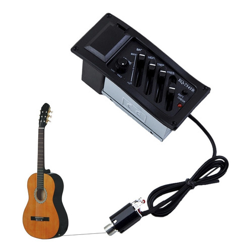 Pastilla Guitarra, Transductor Eléctrico Acústico Magnético