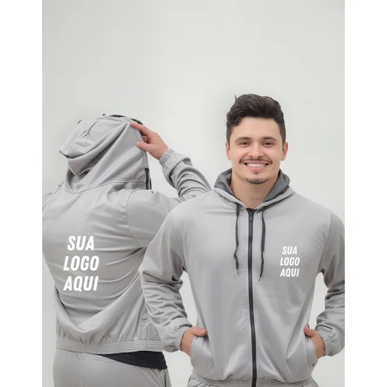 Jaqueta Blusa Chimpa Personalizada Logo Uniforme Corrida
