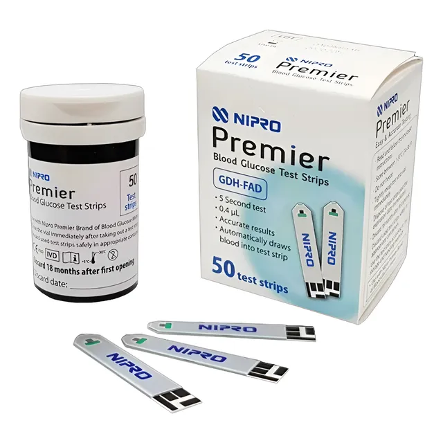 Tiras Reactivas Glucosa Nipro Premier 50uni. Cintas Glicemia