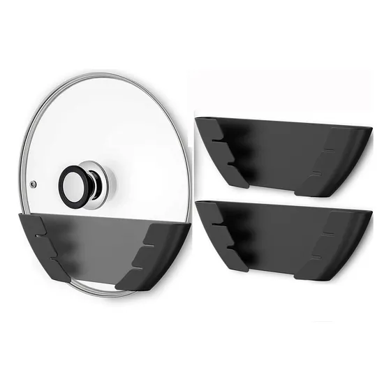 Estante De Tapa Para Ollas,3 Soporte De Tapa De Olla Pared
