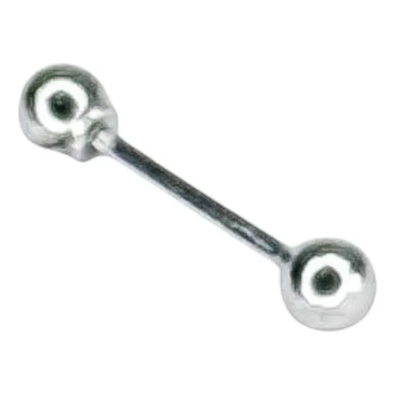 Piercing Bola 3 Mm Ouro Branco 18k 750 Helix Trágus Rook