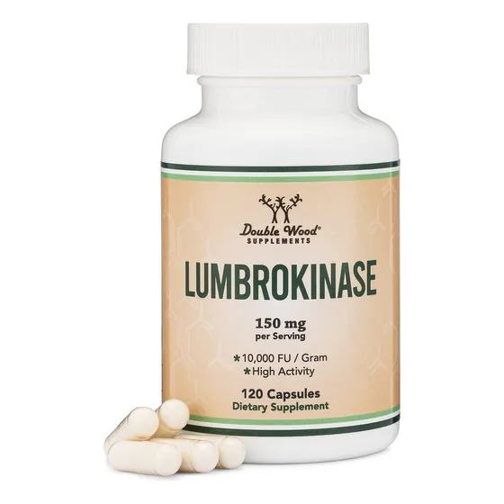 Suplemento De Enzimas Lumbroquinasas 150 Mg 120 Cápsulas