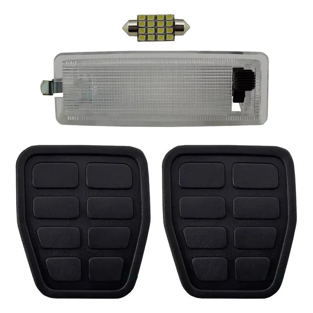 Lanterna Luz Teto Com Led + Kit Capa Pedal Gol Quadrado