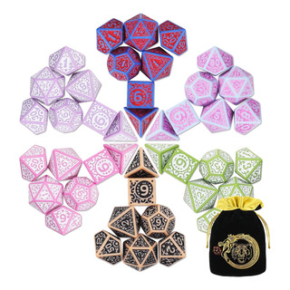 Dados De Juego De Rol Para Dnd, 42 Unidades De Dados Acrílic Dados De Juego De Rol Para Dnd, 42 Unidades De Dados Acrílic