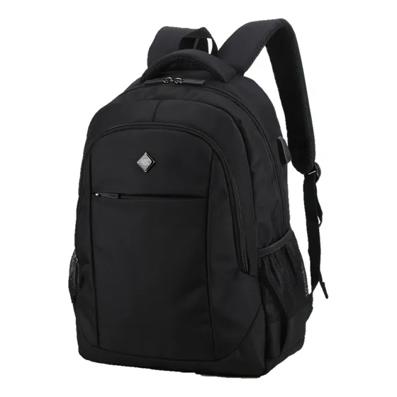 Mochila Hombre Mujer Impermeable Notebook Aoking SN86096 Color Negro