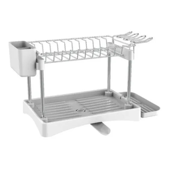 Escurridor De Platos De Dos Niveles Marca Bari