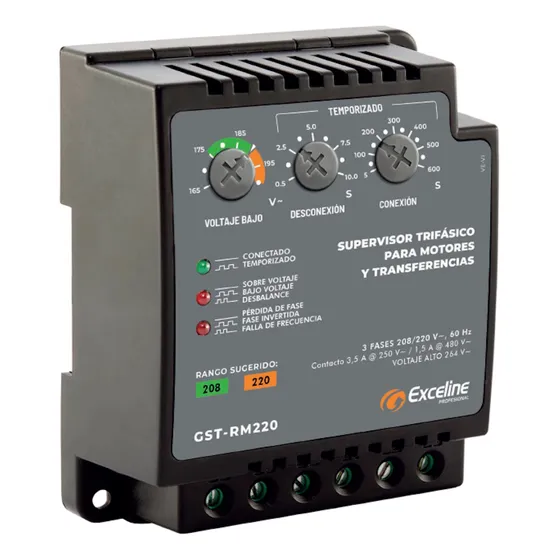 Supervisor De Voltaje 208/220v Trifasico A/a Bomba Compresor