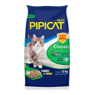 Areia HigiĂȘnica Pipicat Classic 12kg Areia HigiĂȘnica Pipicat Classic 12kg