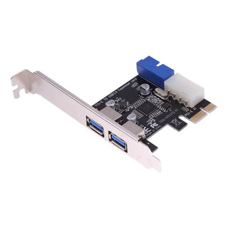 Placa Usb Pci-e Pcie X1 2 Portas 3.0 + 19 Pinos Painel Front Placa Usb Pci-e Pcie X1 2 Portas 3.0 + 19 Pinos Painel Front
