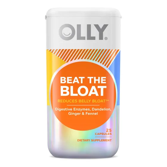 Suplemento Olly Beat The Bloat En Cápsulas Para Mujeres, 25 
