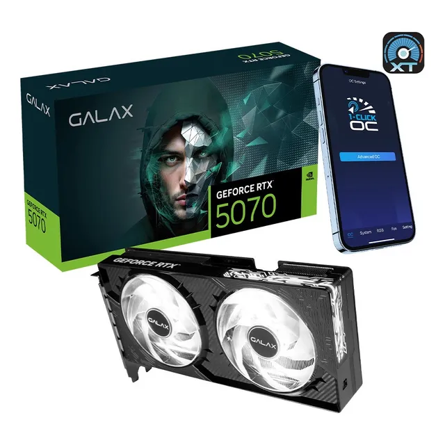 Placa De Vídeo Galax Nvidia Rtx 5070 12gb Gddr7 192 Bits