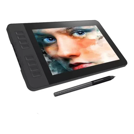 Mesa Digitalizadora Gaomon Pd1161 Desenhe Na Tela Pt Cor Preto