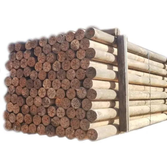 Postes Polines Madera Pino Sin Curar 2,60mt