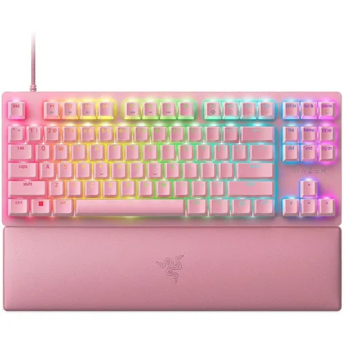 Teclado Razer Huntsman V2 Tkl Rz0303942100r3u Cor Rosa Idioma inglês