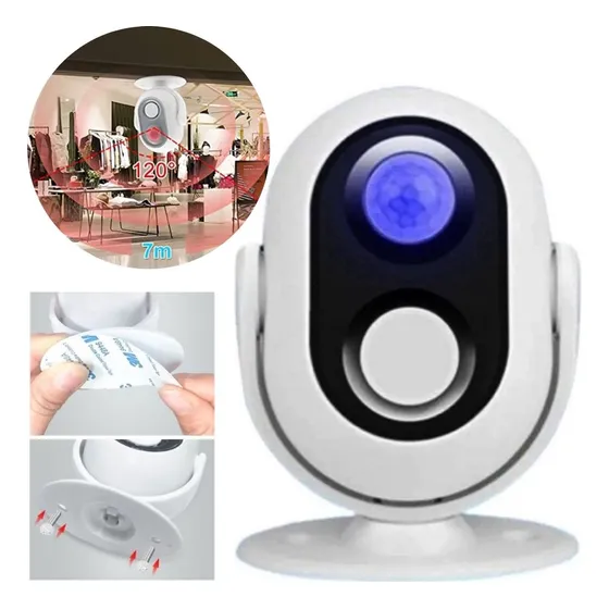 Sensor Prensença Movimento Alarme Anuncia Entrada Casa Loja