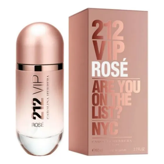 Perfume 212 Vip Rose Carolina Herrera 80ml Original 