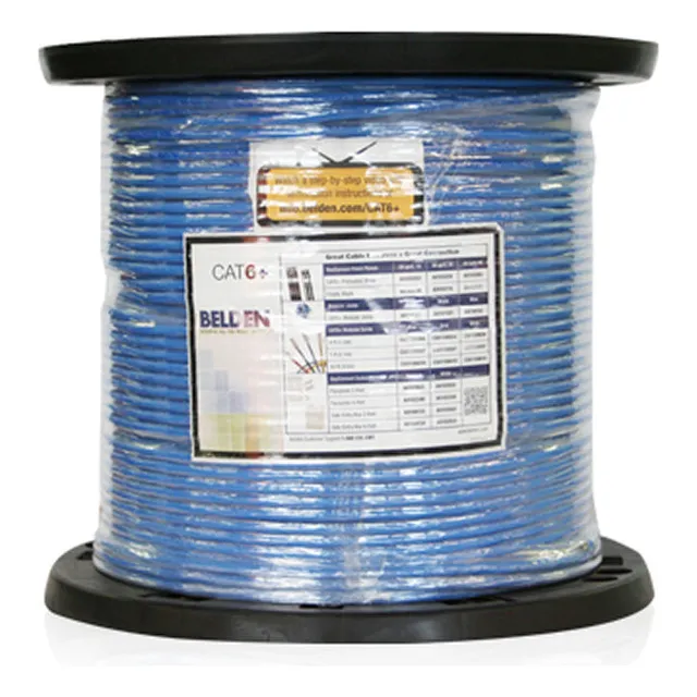 Belden Cable Utp Cat6  23awg Ris-cmr Azul Datatwist