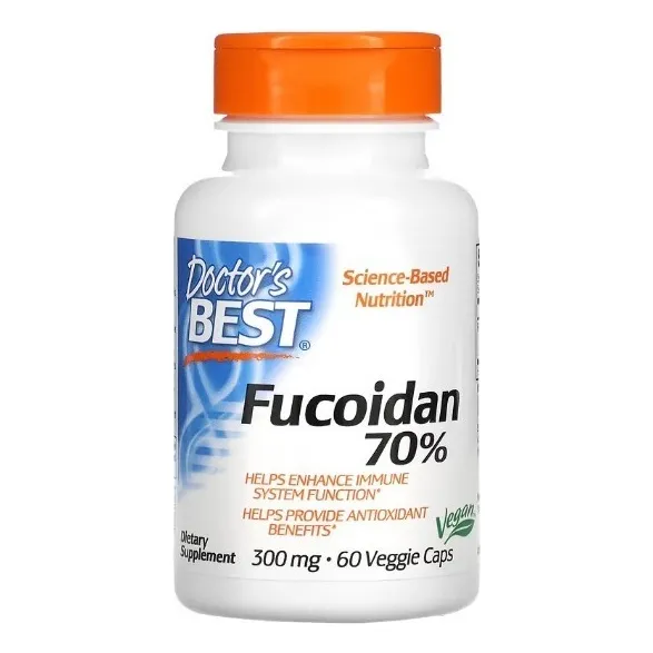 Fucoidan 70% | Doctor´s Best | Inmunologico | Antioxidante Sabor Natural