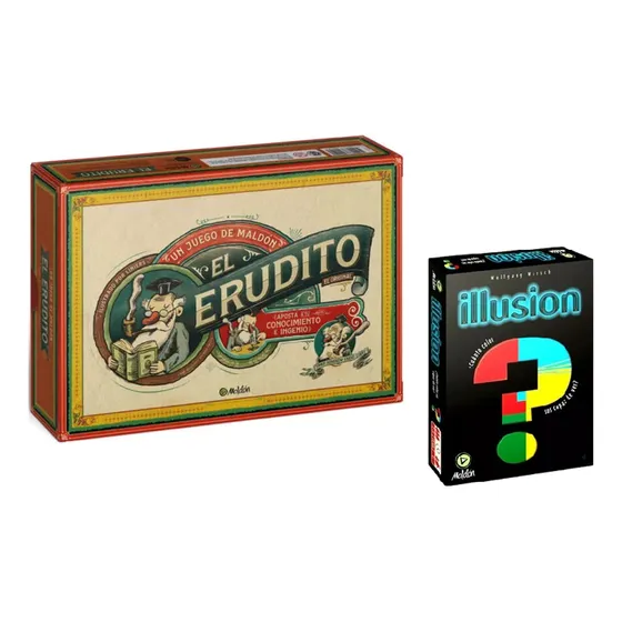 El Erudito + Illusion Combo Juego De Mesa Maldon M4e 