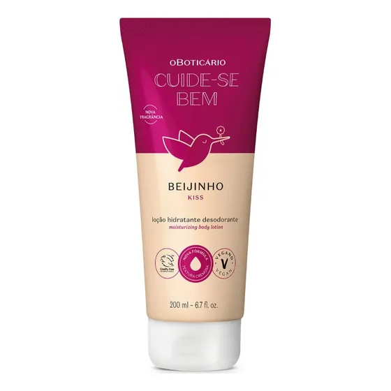 Loción Corporal O Boticário Cuide-se Bem Beijinho 200 Ml