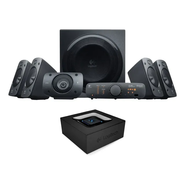 Logitech Combo 5.1: Altavoces Z906 Thx + Adaptador Bluetooth Color Negro