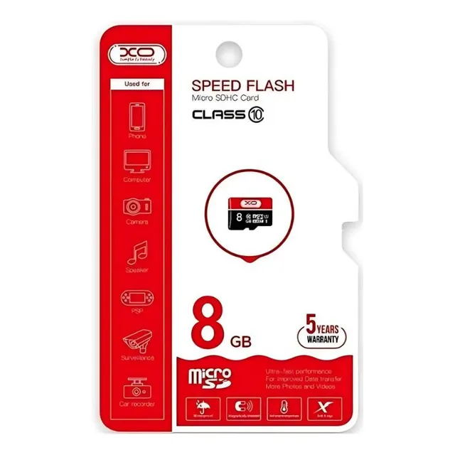 Memoria Micro Sd Clase 10 8gb Marca:xo