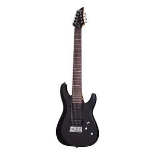 Guitarra Schecter C-8 Deluxe Satin Black Sbk 8 Cordas #440 Guitarra Schecter C-8 Deluxe Satin Black Sbk 8 Cordas #440