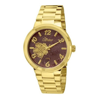 Kit RelĂłgio Feminino Dourado Condor Co2036db/k4r Elegante Cor Do Fundo Roxo Kit RelĂłgio Feminino Dourado Condor Co2036db/k4r Elegante Cor Do Fundo Roxo