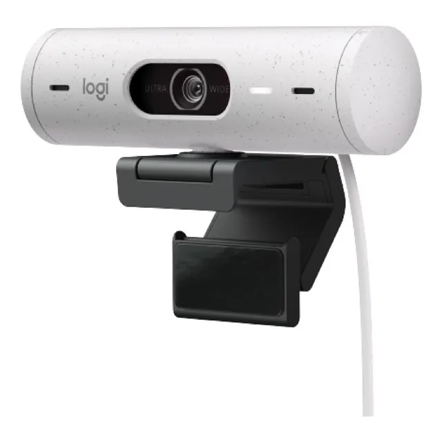 WEBCAM CAMARA WEB LOGITECH BRIO 500 FULL HD 1080P BLANCO COLOR BLANCO CRUDO