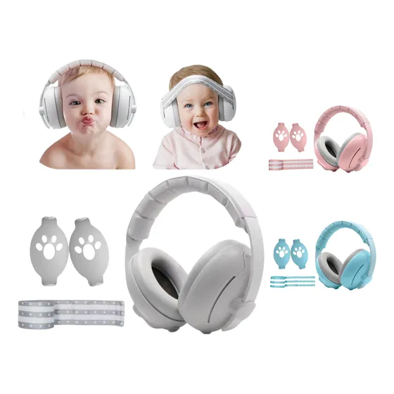 Nuevo 2 En 1 Orejeras Antiruido Bebe 0-4, Protector Auditivo