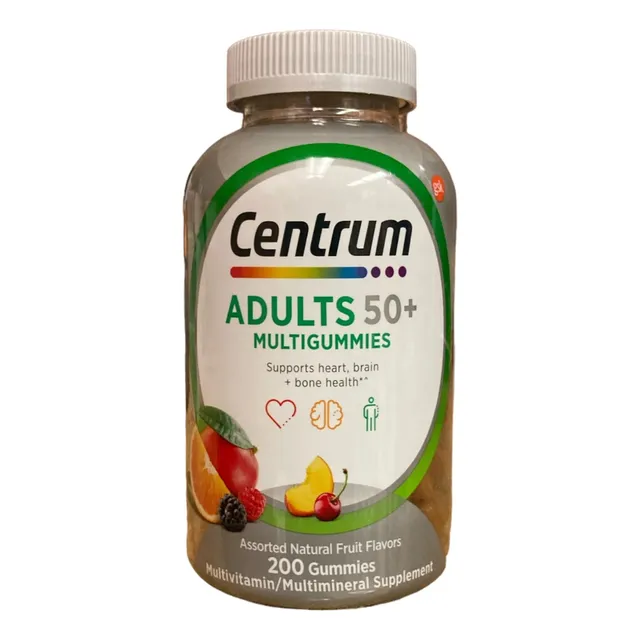 Centrum Gomitas Multivitamínicas Para Adultos +50 200 Unds.
