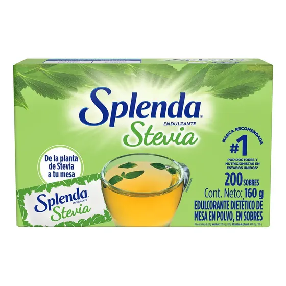 Edulcorante Splenda Stevia Sobres 200 Un | Cuotas sin interés