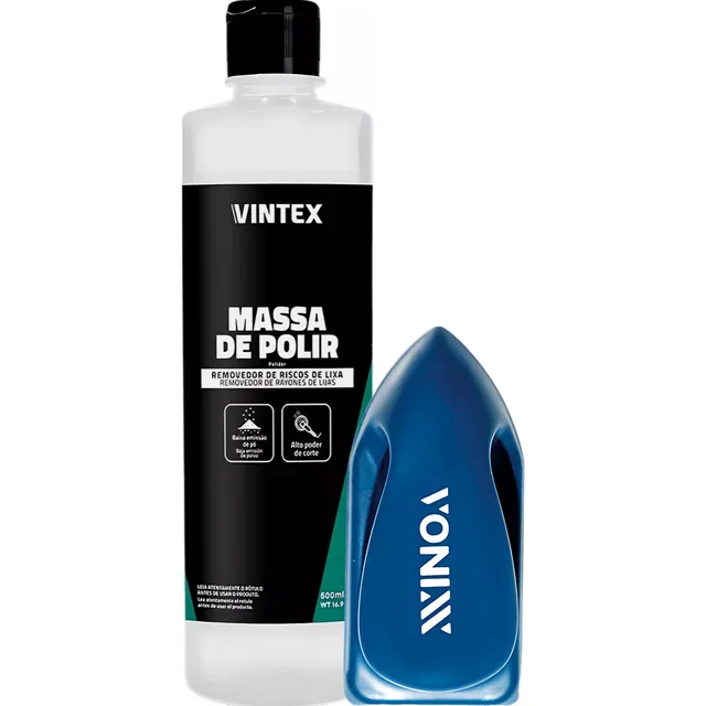 Escova Limpa Vidro Mancha Plástico Massa De Polir 500ml