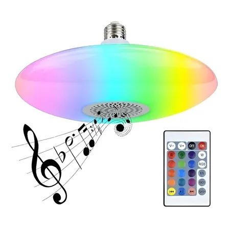 Ampolleta Led Redonda Color Rgb 6000k 3000lm Fiesta Rgb