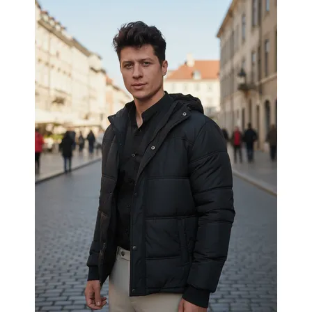 Jaqueta Masculina Bobojaco Bomber Puffer Peluciada Premium