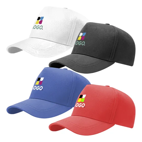 Gorras Poliester 5 Gajos F3 Broche Logo Full Color X10