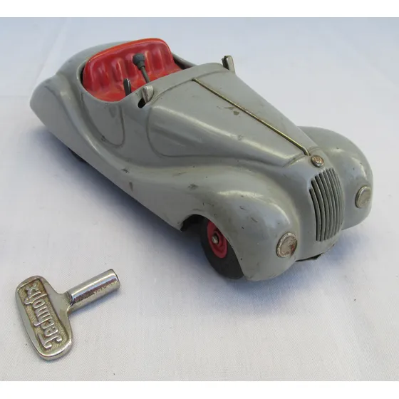Antiguo Juguete Chapa Schuco Examico 4001, Funciona, Gris