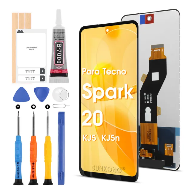 Original Pantalla Táctil Para Tecno Spark 20 Kj5 Kj5n Lcd