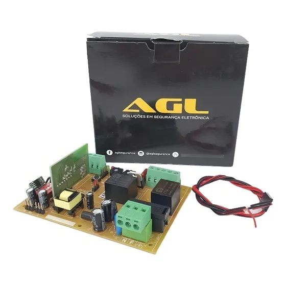 Central Placa Motor Portão Eletrônico Agl Dz Izzy Wifi App Frequência 433mhz 127/220V