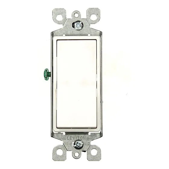 Interruptor Silencioso Decora Rocker 3 Vías Blanco