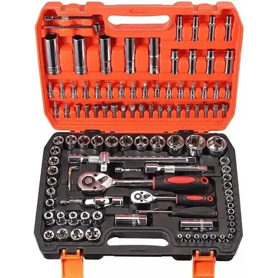 Kit 108 Peças Soquete 1/2aço Crv Profissional Pronta Entrega