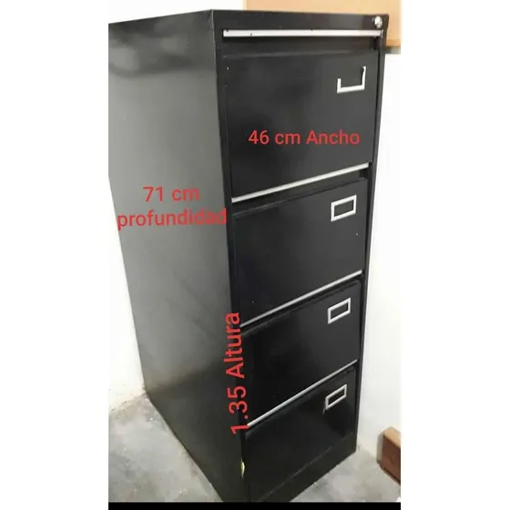 Archivador Metálico 4 Gavetas Usado, Como Nuevo