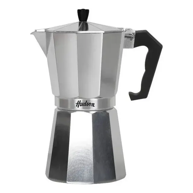 Cafetera Hudson 6 Tazas Manual Italiana Gris