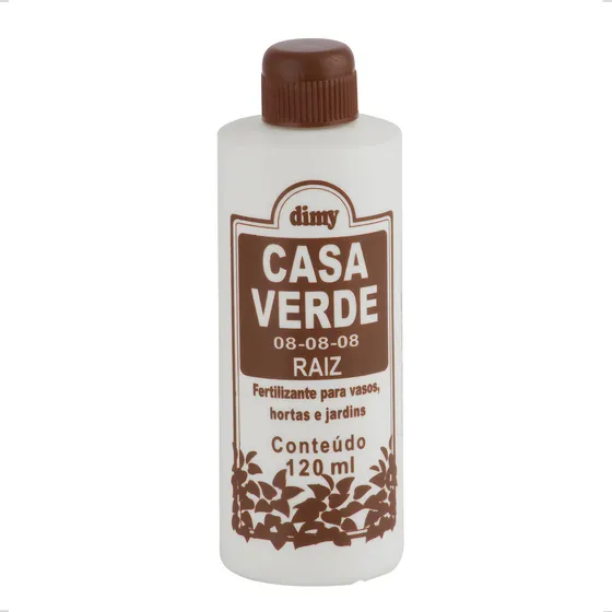 Casa Verde Raiz Dimy 120ml Fertilizante Para Vasos, Hortas e Jardins