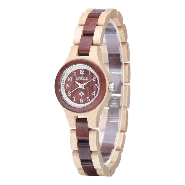 Mujer De Reloj De Madera Bewell Reloj De Cuarzo 3zz7t