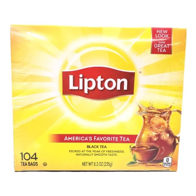 Te Lipton Black Tea El Favorito De America 104 Bolsitas